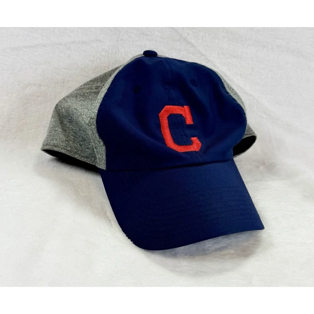 Cleveland Indians Heritage 86 Baseball Cap Hat Gray Blue Nike‎ Dri Fit Men's